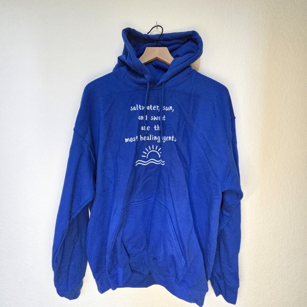 Gildan Blue Hoodie
